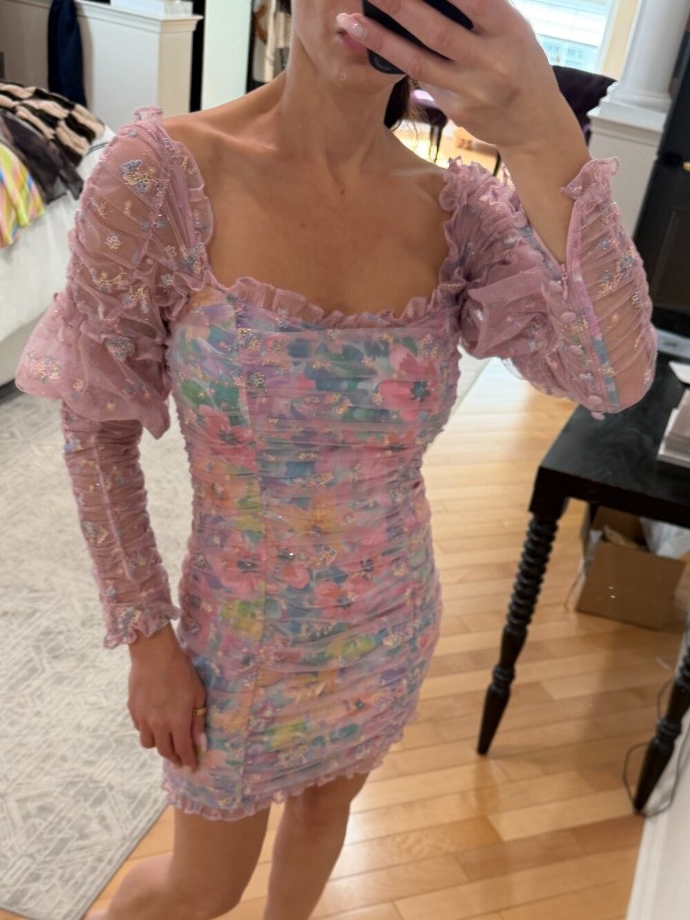 For Love & Lemons Imani Mini Dress size M - Picture 4 of 11